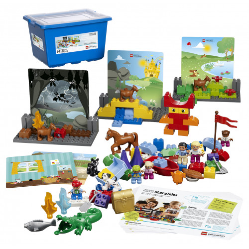Caja y contenido de Escenografías de Lego Duplo