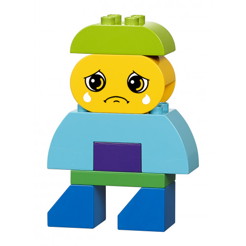 Representación de la tristeza de Construye Emociones de Lego Duplo
