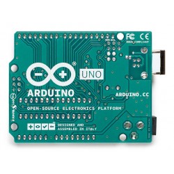 Trasera de la placa Arduino UNO REV3