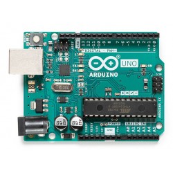 Frente de la placa Arduino UNO REV3