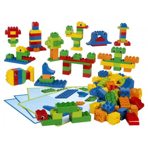 Ladrillos y tarjetas del Set creativo de ladrillos Lego Duplo