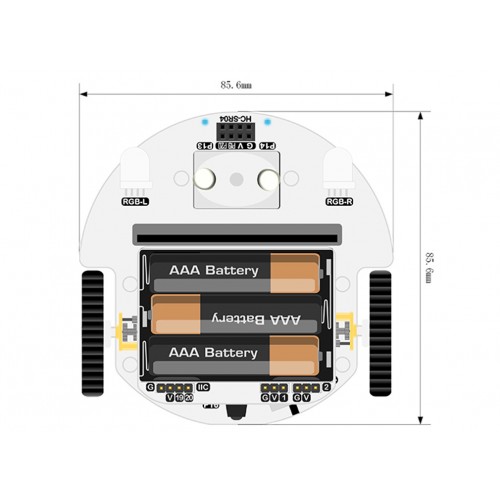 Medidas de Cutebot de Micro:Bit