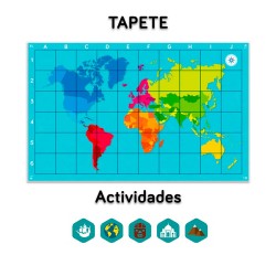 Tapete mapamundi y actividades de TILK Education