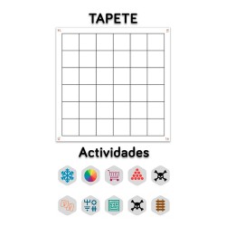 Contenido del pack: tapete Blanco y actividades Infantil y Primaria