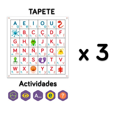 TILK Education: Tapete Letras para Infantil y Actividades (pack x3)