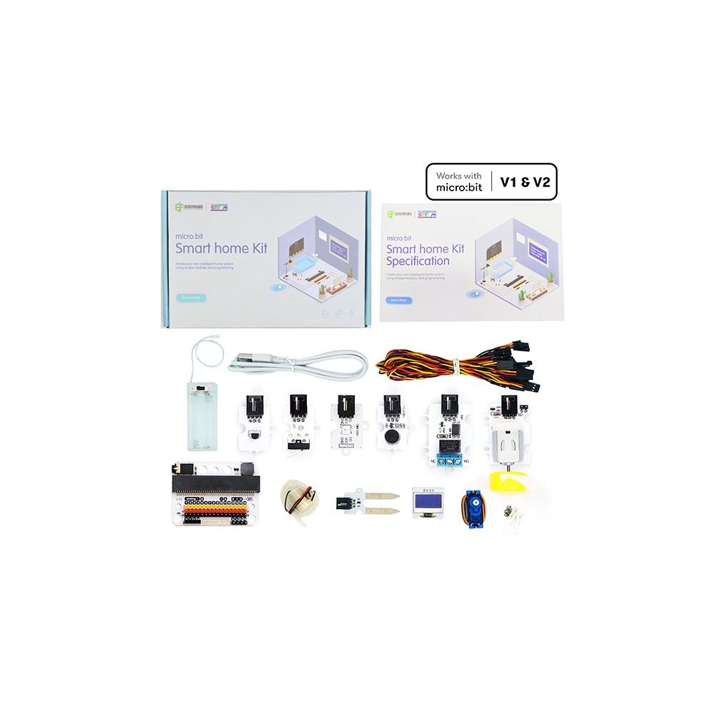 Contenido del Kit de hogar inteligente de micro:bit Contenido del Kit de hogar inteligente de micro:bit