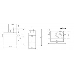 Esquema de Microservo de 360 grados