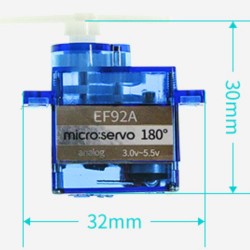 medidas de micro servo de 180