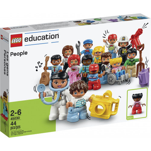 Anverso caja Gente Lego Duplo