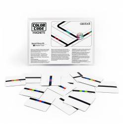 Imanes de código de color para Ozobot. Kit movimientos especiales. Contenido