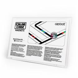 Imanes de código de color para Ozobot. Kit movimientos especiales. Caja