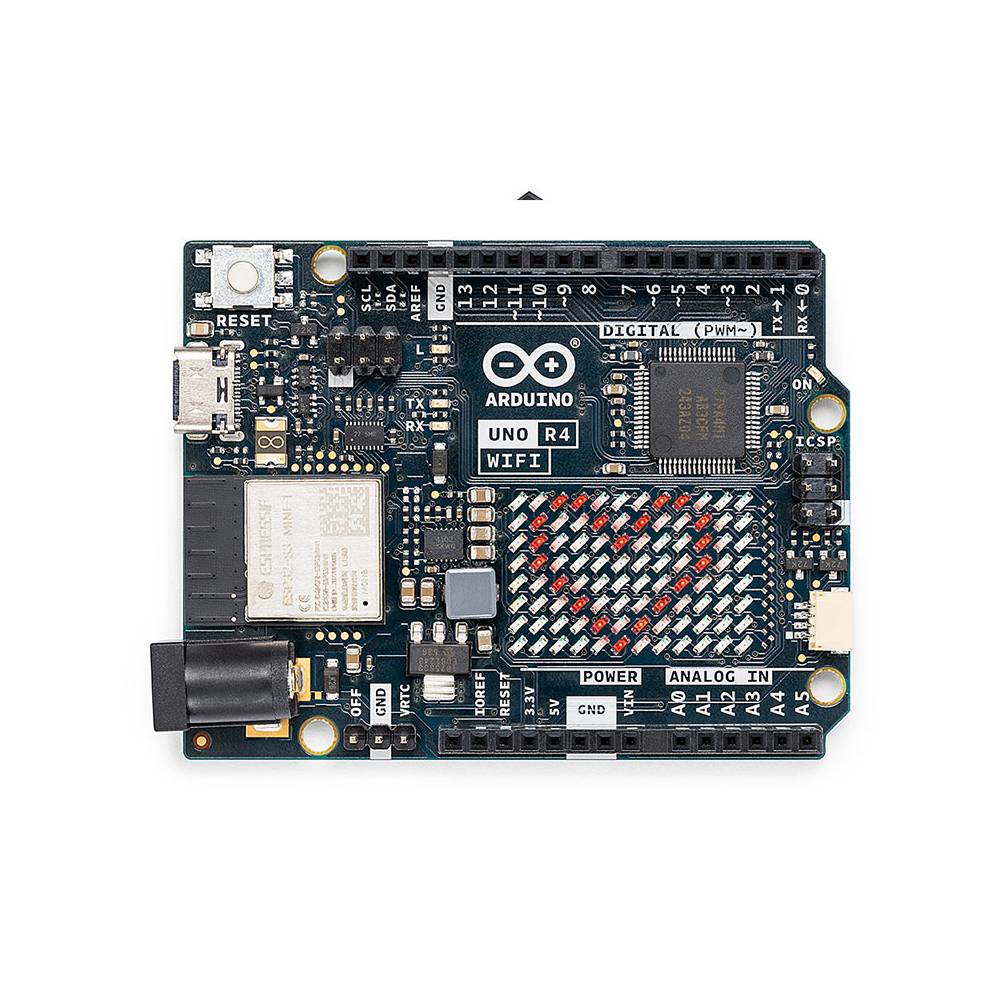 Frente de la placa Arduino UNO Wifi R4