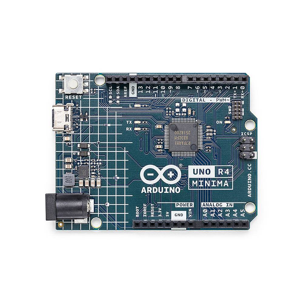 Frente de la placa Arduino UNO R4 MINIMA