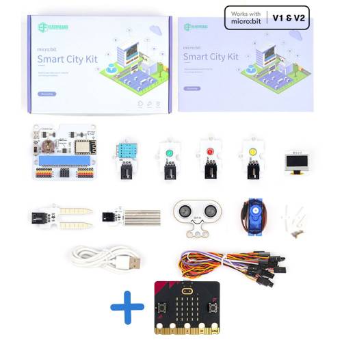 Contenido de Smart City Kit de micro:bit con tarjeta