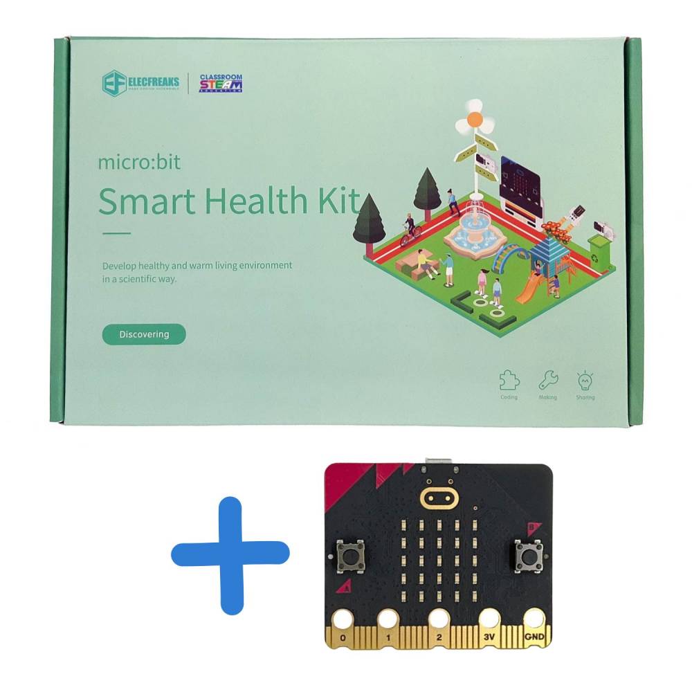 Caja de Smart Health Kit de micro:bit con tarjeta