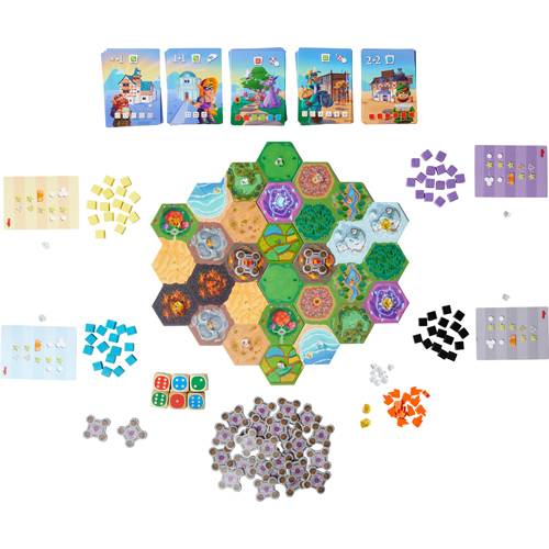 El juego de mesa el rey de los dados con fichas