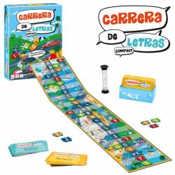 Juego de mesa Carrera de letras completo