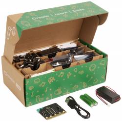 caja abierta Pack 10 tarjetas MICRO:BIT v2