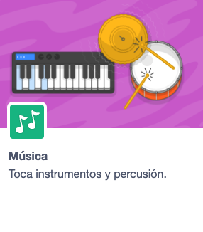 extension de musica en scratch