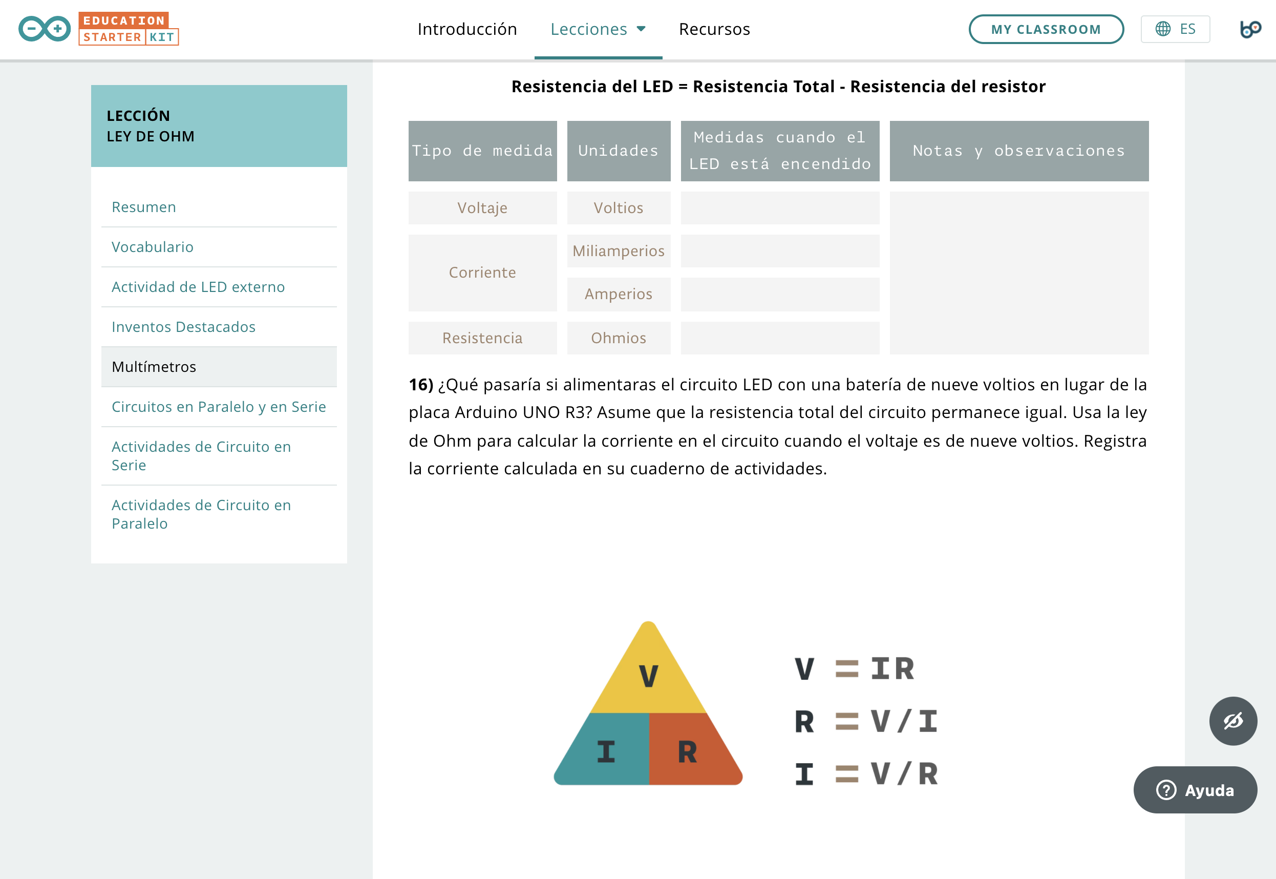 arduino plataforma ohm 2