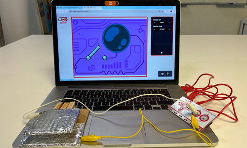 Pulsador con makey makey