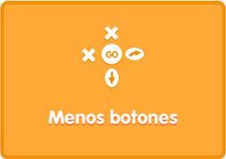 App Blue Bot modo reto menos botones