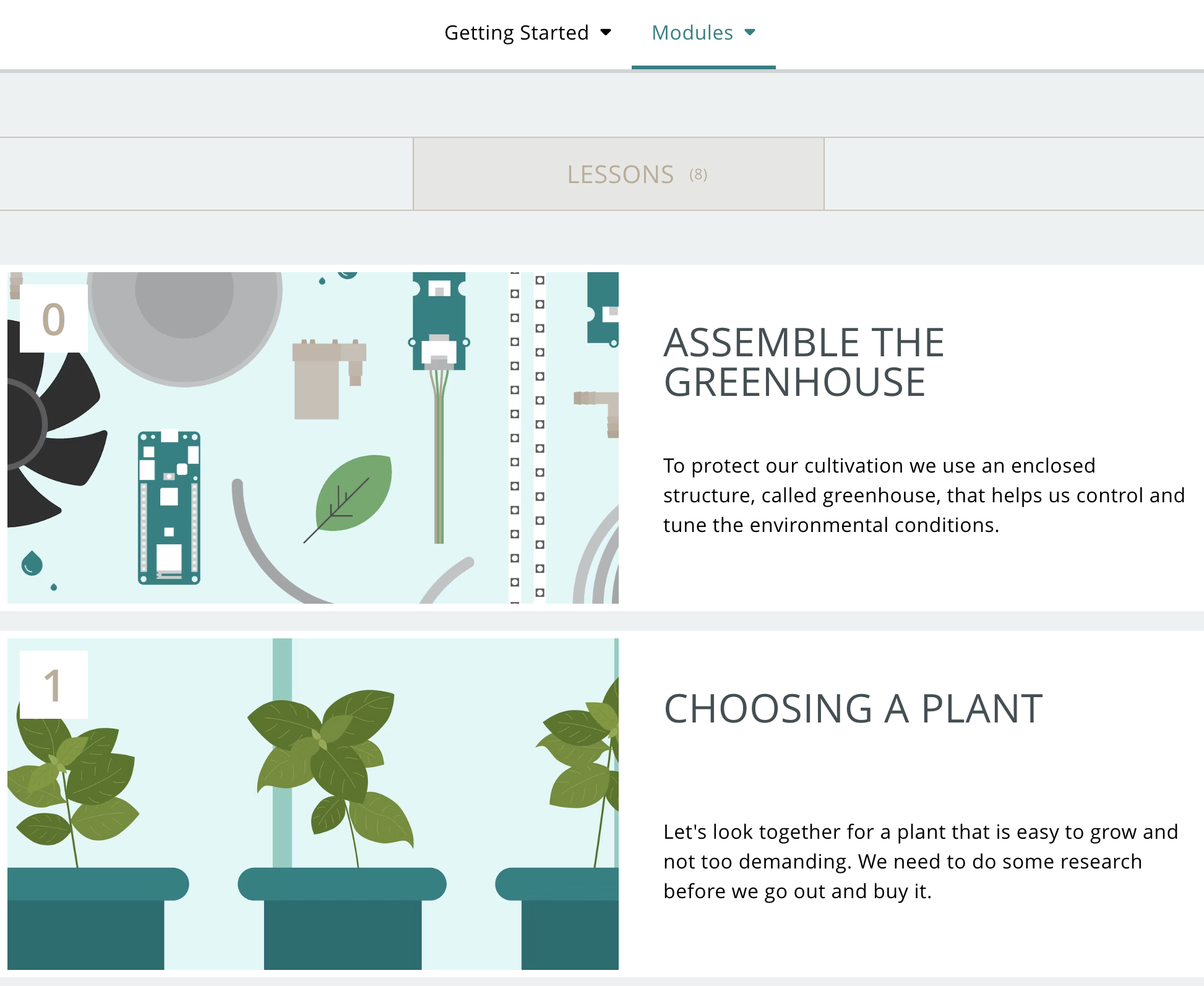 arduino greenhouse plataforma