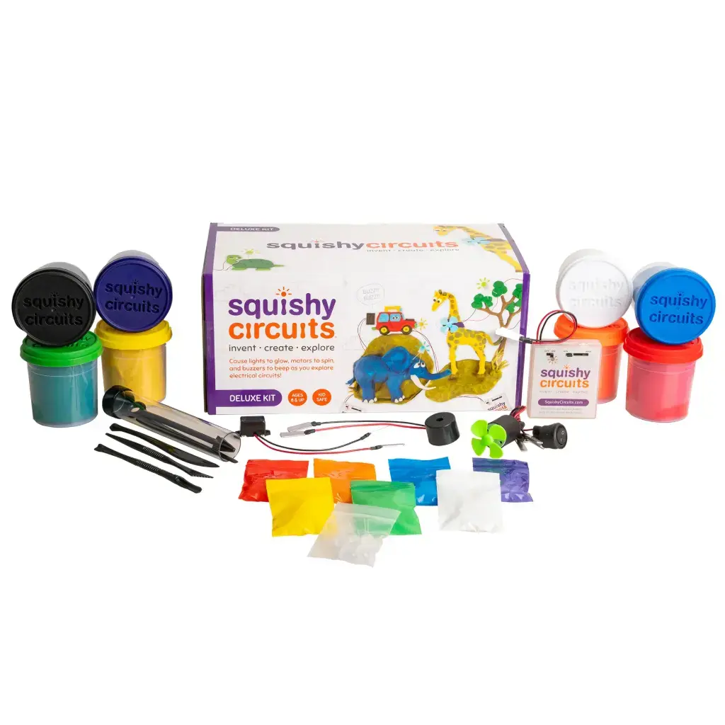 Squishy Circuits Deluxe Kit de plastilina conductiva 3º. y 4º. primaria