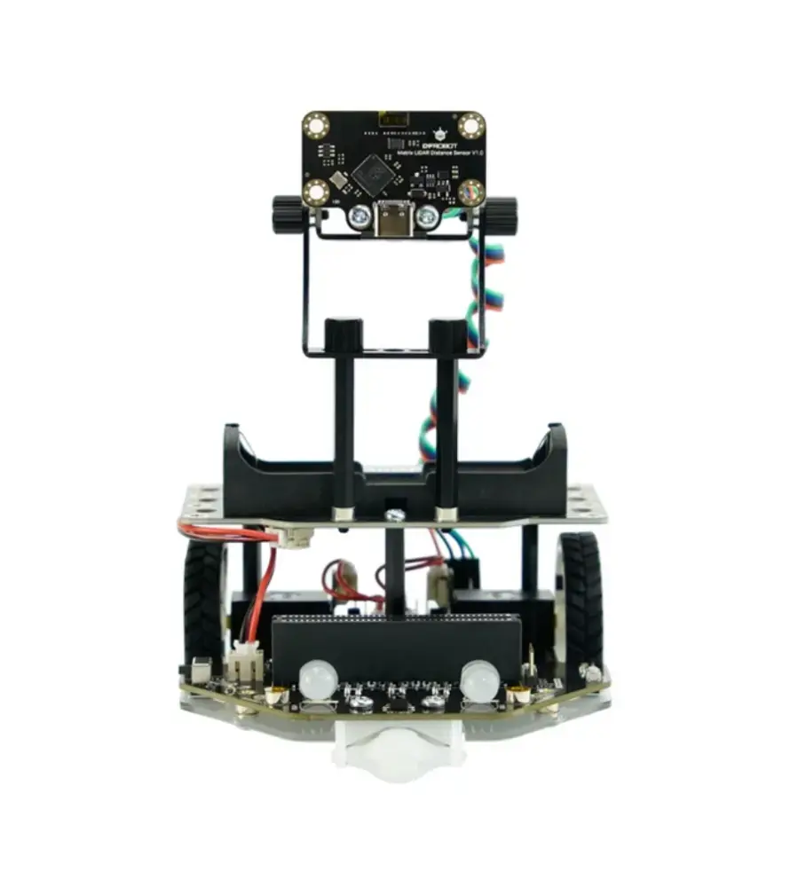 Maqueen Plus V3 con sensor láser matricial y batería 18650 para micro:bit para 3º. y 4º. ESO
