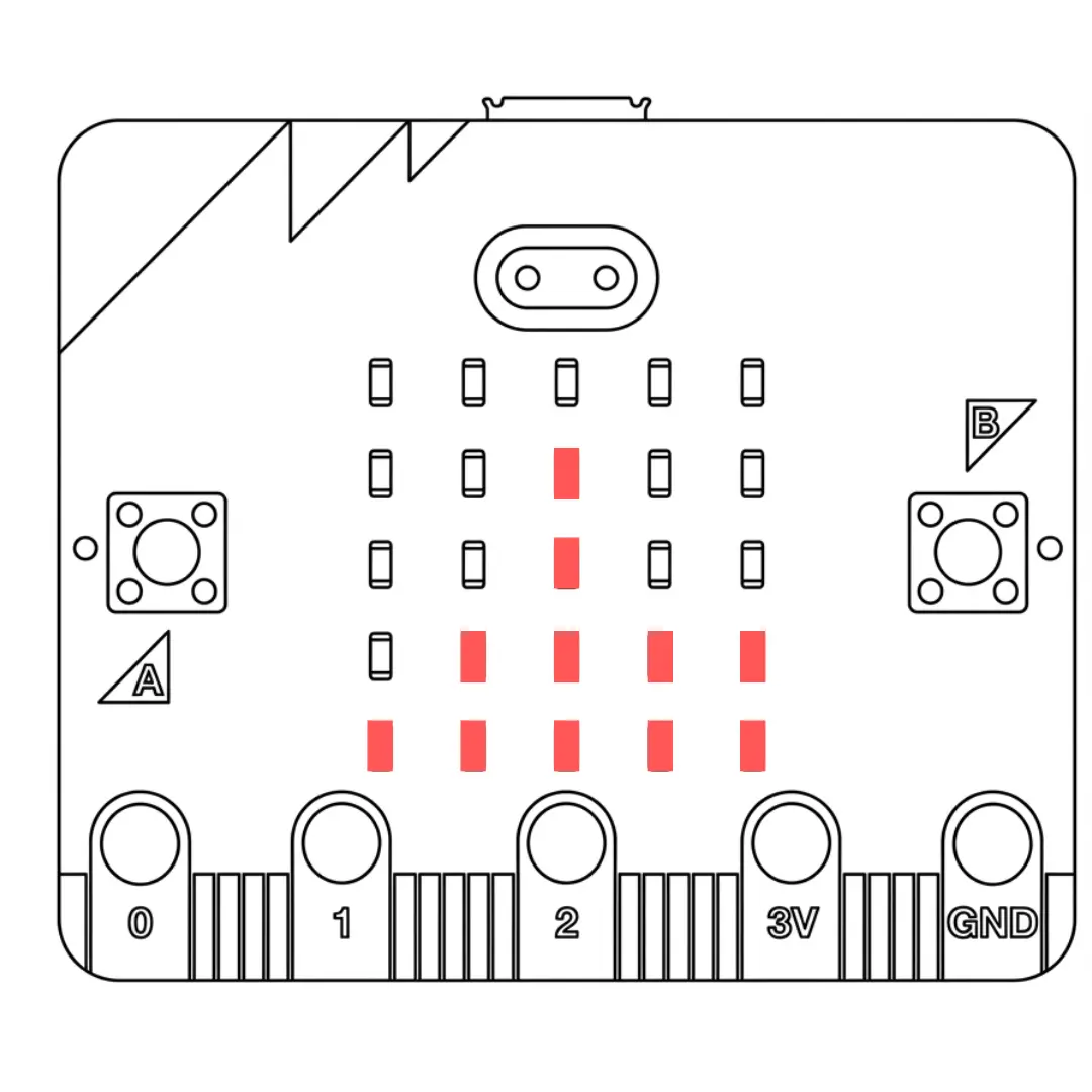 diseñar una imagen con micro:bit