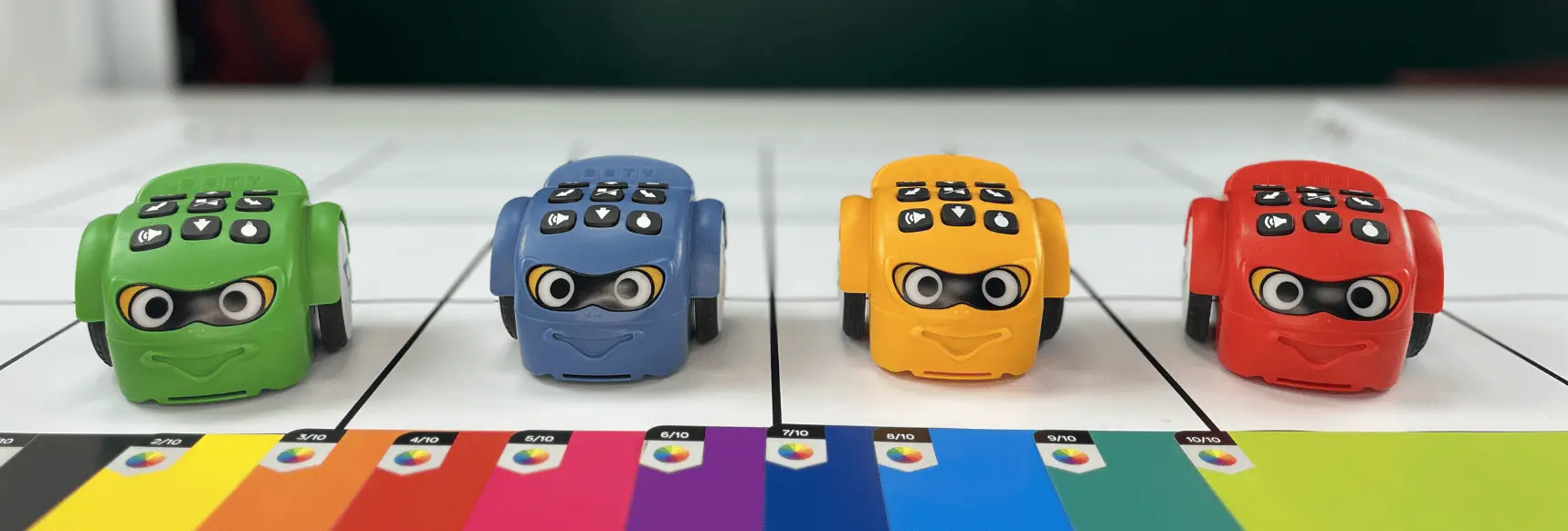 ​​Actividad de robótica educativa para aprender los colores 