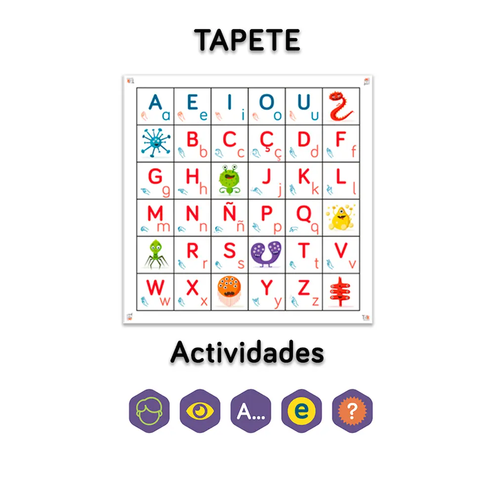 Infantil LETRAS tapete y actividades