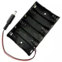 Portapilas de 6 pilas AA conexión Jack para Arduino UNO