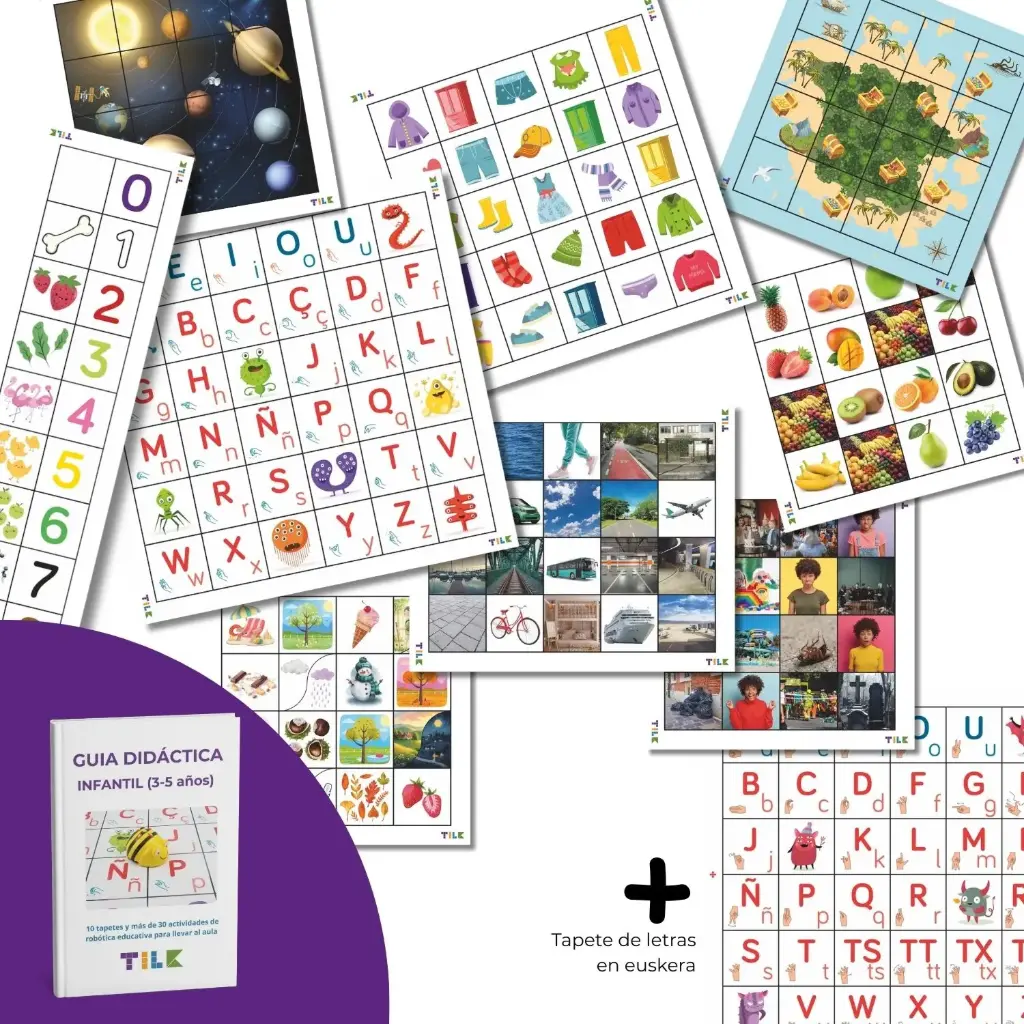 Pack 9 tapetes + libro de actividades