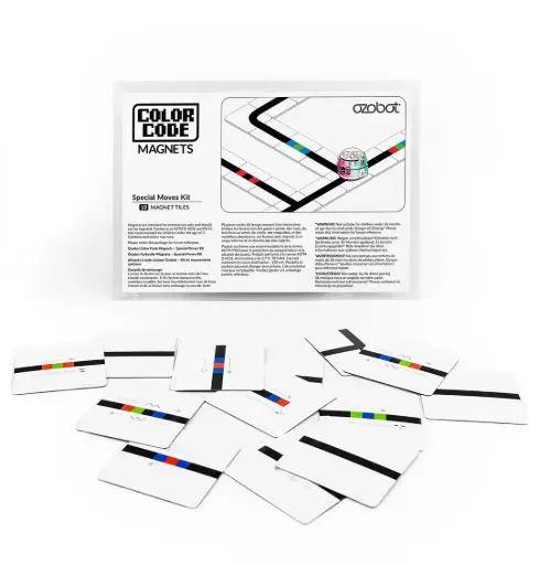 [OZO0008] Kit de movimientos especiales de imanes con códigos de color para Ozobot®