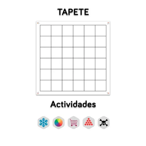[TLK0001] Infantil BLANCO tapete y actividades