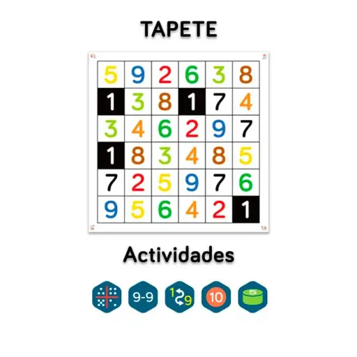 [TLK0002] Infantil NÚMEROS tapete y actividades