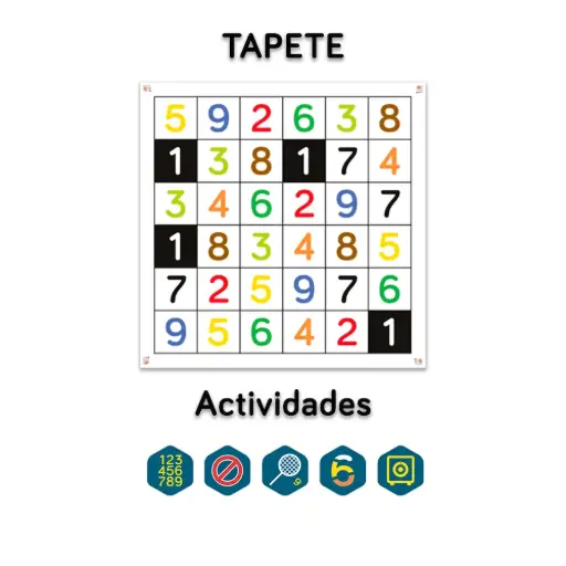 [TLK0005] Primaria NÚMEROS tapete y actividades