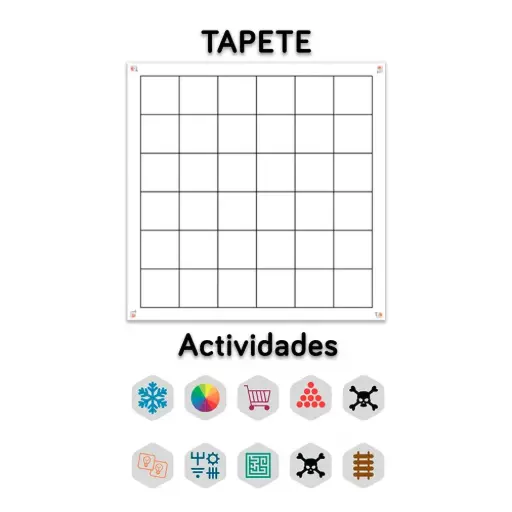 [TLK0011] PACK AULA infantil + primaria BLANCO tapetes y actividades