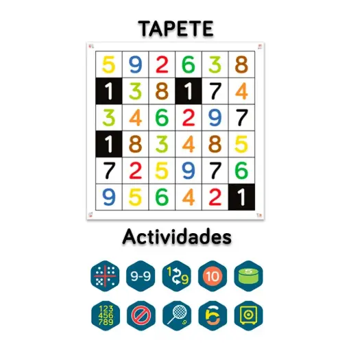 [TLK0012] PACK AULA infantil + primaria NÚMEROS tapetes y actividades