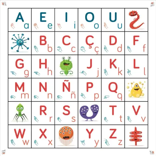 [TLK0103] Tapete LETRAS