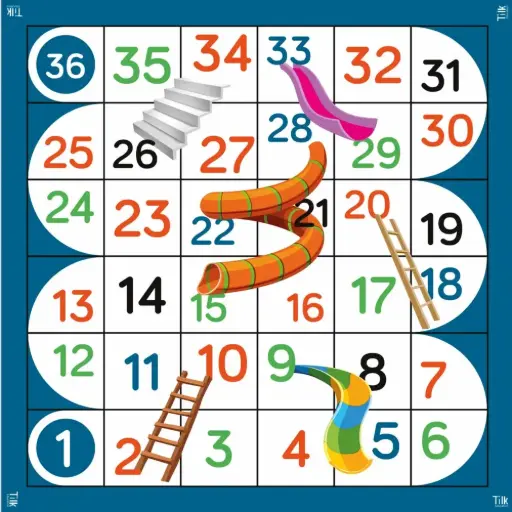 [TLK0105] Tapete ESCALERAS Y TOBOGANES