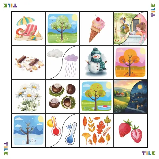 [TLK0120] Tapete LAS ESTACIONES