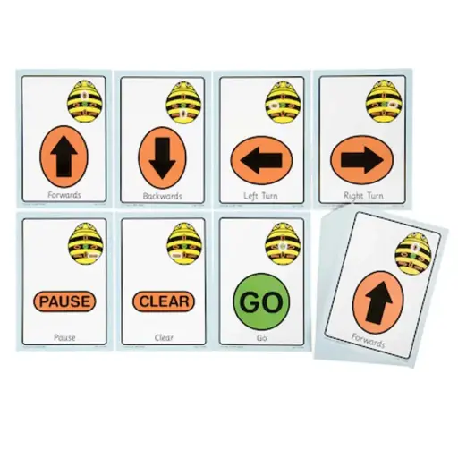 [BBT0079] Cartas de secuencia para Bee-Bot® y Blue-Bot® 49 unidades